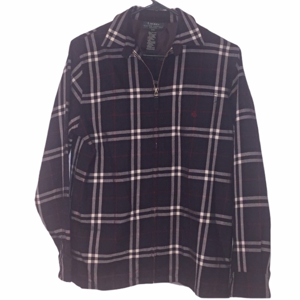 Lauren Ralph Lauren 100% wool jacket zip up